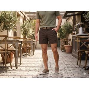 Royal Robbins Active Traveler Shorts Mens 34 Brown Nylon Hiking Travel